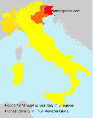 Surname Minatel in Italy