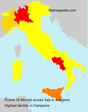Surname Minimo in Italy Surname Minimo in Italy