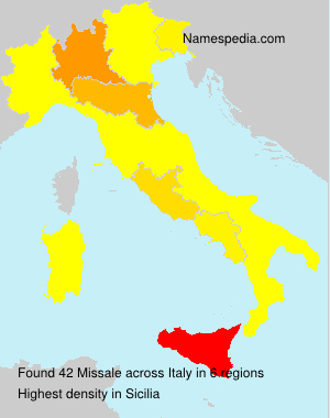 Surname Missale in Italy