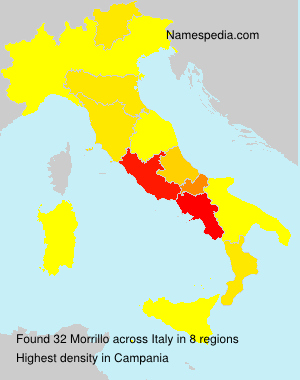 Surname Morrillo in Italy