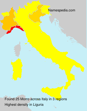 Surname Morro in Italy
