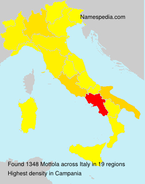 Surname Mottola in Italy