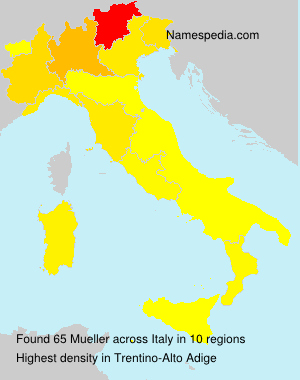 Surname Mueller in Italy