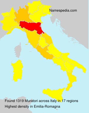 Surname Muratori in Italy