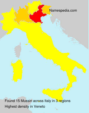 Surname Mussin in Italy