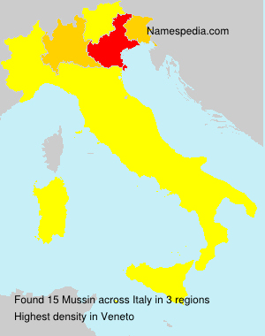 Surname Mussin in Italy Surname Mussin in Italy