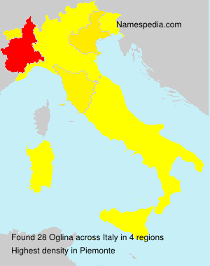 Surname Oglina in Italy
