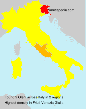 Surname Oleni in Italy