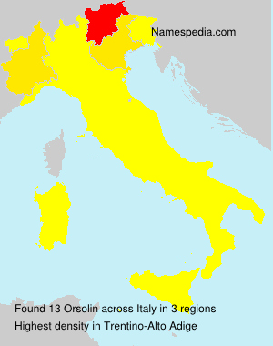 Surname Orsolin in Italy Surname Orsolin in Italy