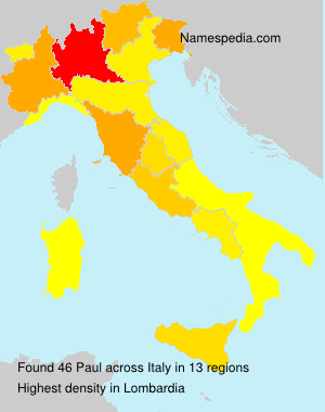 Surname Paul in Italy