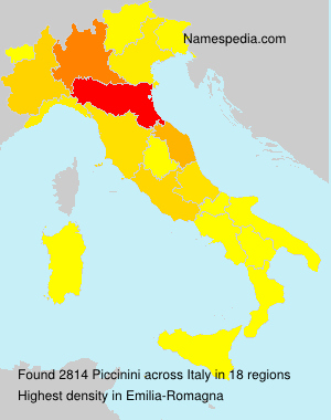 Surname Piccinini in Italy