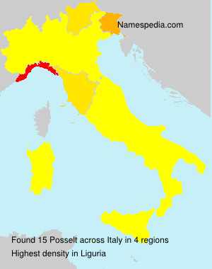 Surname Posselt in Italy