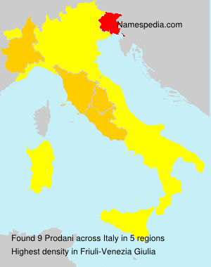 Surname Prodani in Italy