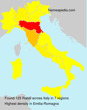 Surname Rabiti in Italy