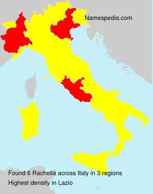 Surname Rachella in Italy