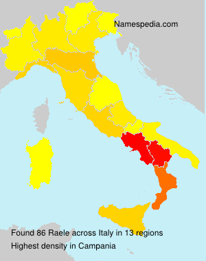 Surname Raele in Italy