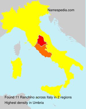 Surname Ranchino in Italy