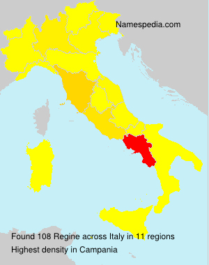 Surname Regine in Italy