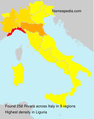 Surname Rivara in Italy