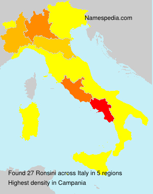 Surname Ronsini in Italy Surname Ronsini in Italy