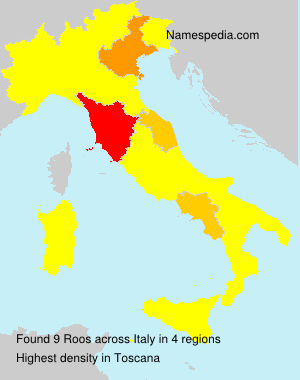 Surname Roos in Italy
