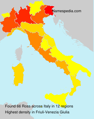 Surname Ross in Italy
