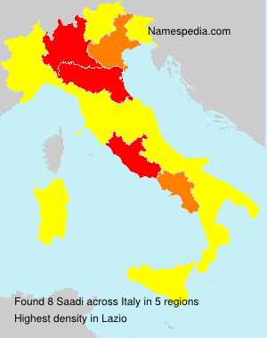 Surname Saadi in Italy