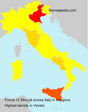 Surname Sbrizza in Italy