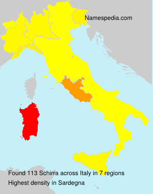 Surname Schirra in Italy