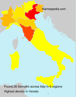 Surname Semolini in Italy