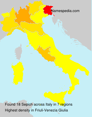 Surname Sepich in Italy