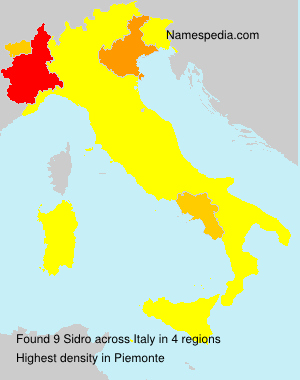 Surname Sidro in Italy