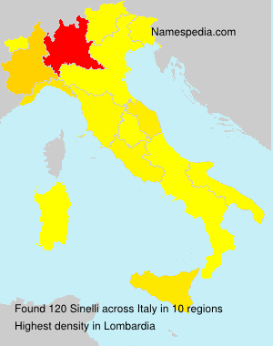Surname Sinelli in Italy