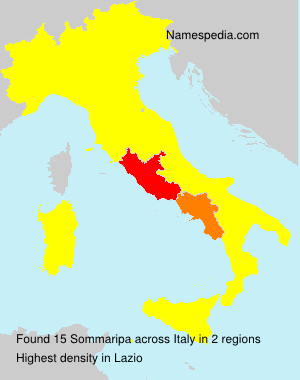 Surname Sommaripa in Italy
