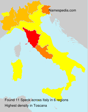 Surname Speck in Italy