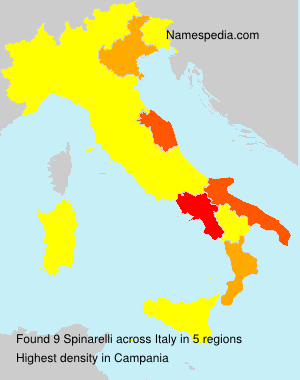Surname Spinarelli in Italy
