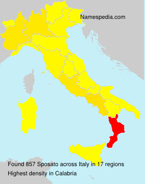 Surname Sposato in Italy