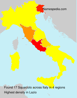 Surname Squarzolo in Italy