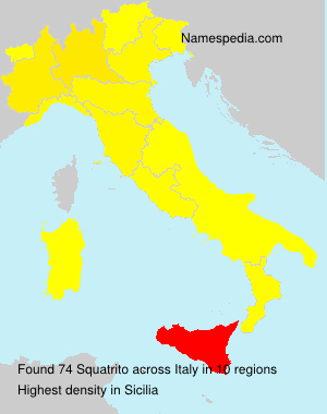 Surname Squatrito in Italy
