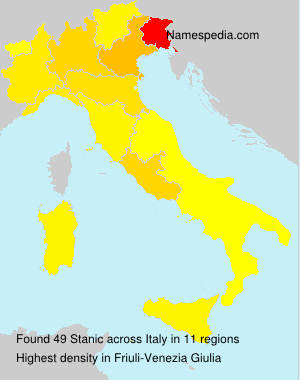 Surname Stanic in Italy