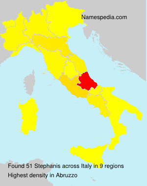 Surname Stephanis in Italy