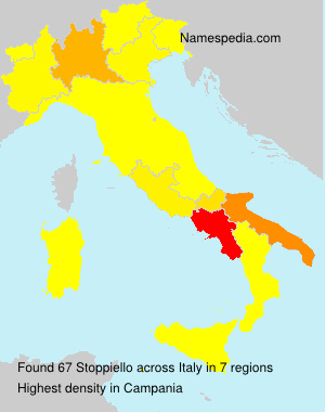 Surname Stoppiello in Italy