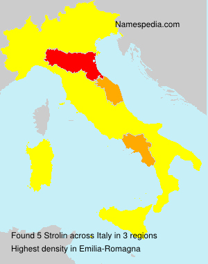 Surname Strolin in Italy