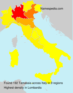 Surname Tamassia in Italy