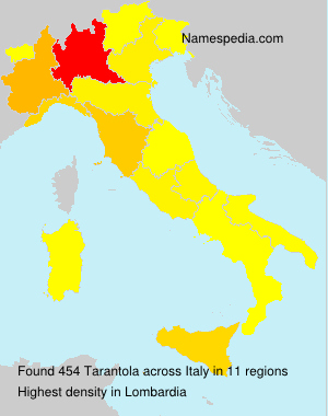 Surname Tarantola in Italy