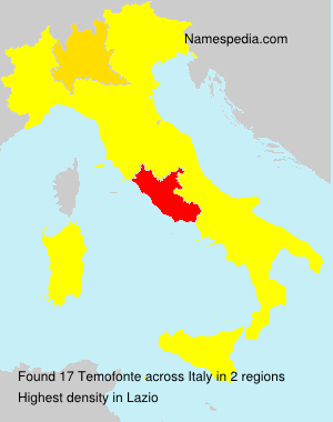 Surname Temofonte in Italy Surname Temofonte in Italy