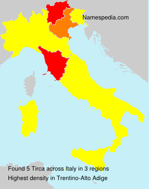 Surname Tirca in Italy