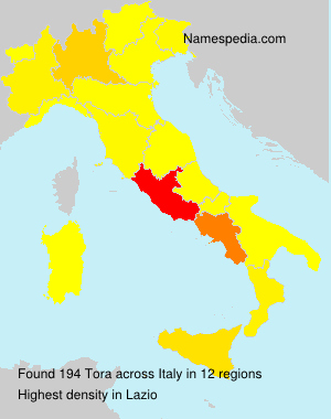 Surname Tora in Italy