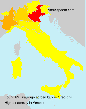 Surname Tregnago in Italy
