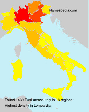 Surname Turri in Italy